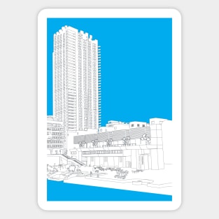 Barbican, London illustration Sticker